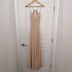 Azazie Avelina Dress in Champagne